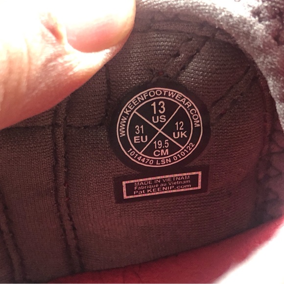 KEEN Toddler Seacamp II CNX Racing Red/Gargoyle 1014470 Water Shoes Size 13 - Picture 11 of 11